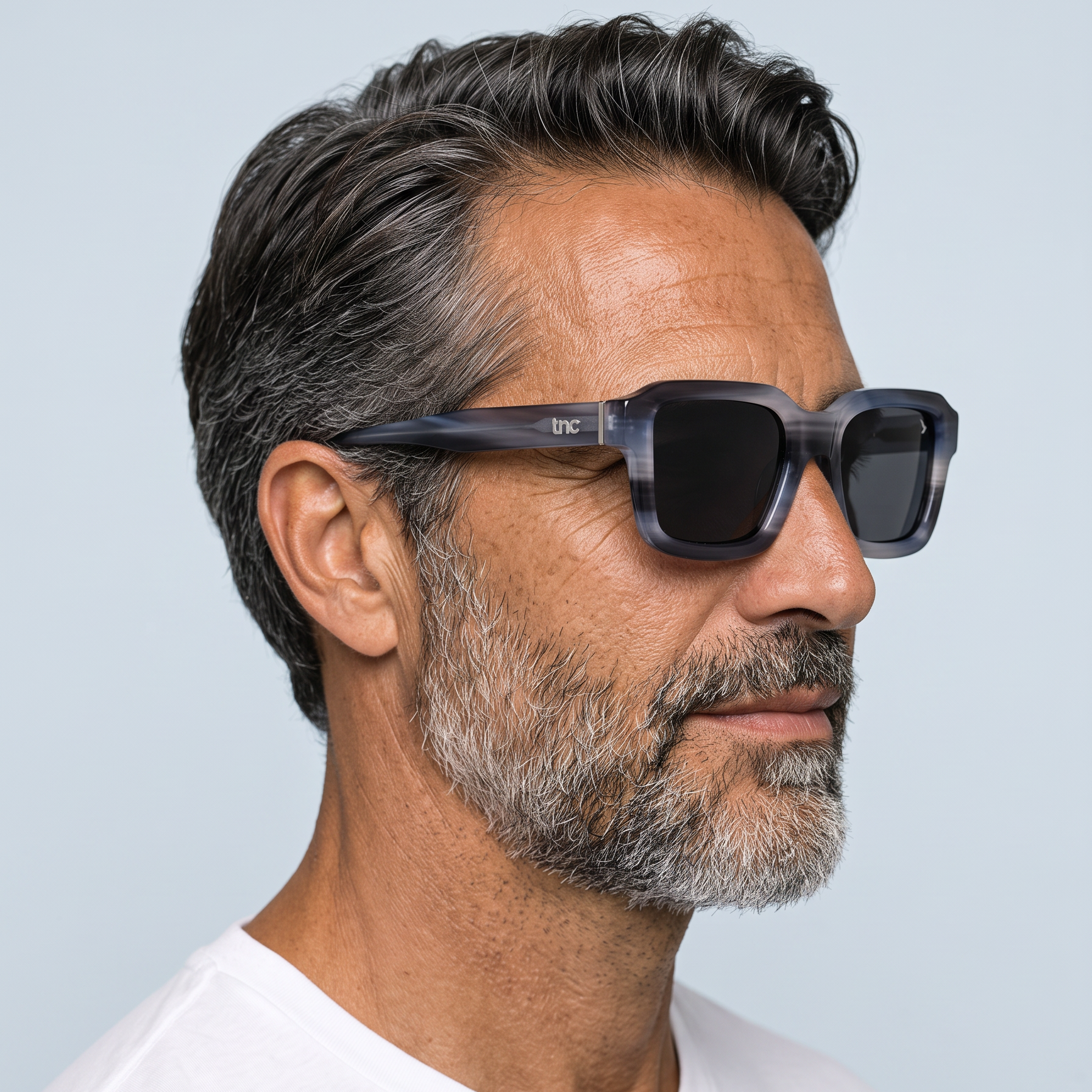 Óculos de Sol Brad Masculino Retangular em Acetato com Proteção UV400 | TNC&co